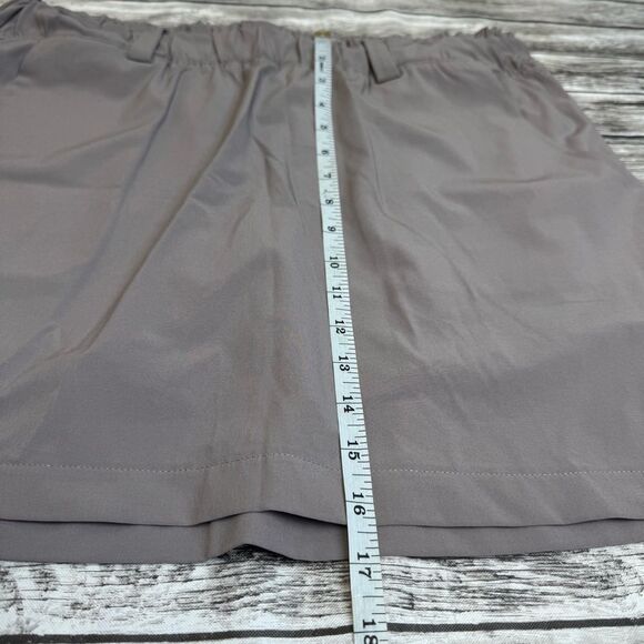 RBX Active Women's Grey Gray Athletic Skirt with Built In Shorts L LG Large Mid - Picture 8 of 10